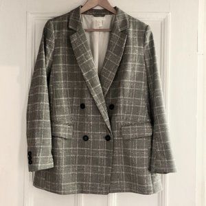 Houndstooth grey blazer